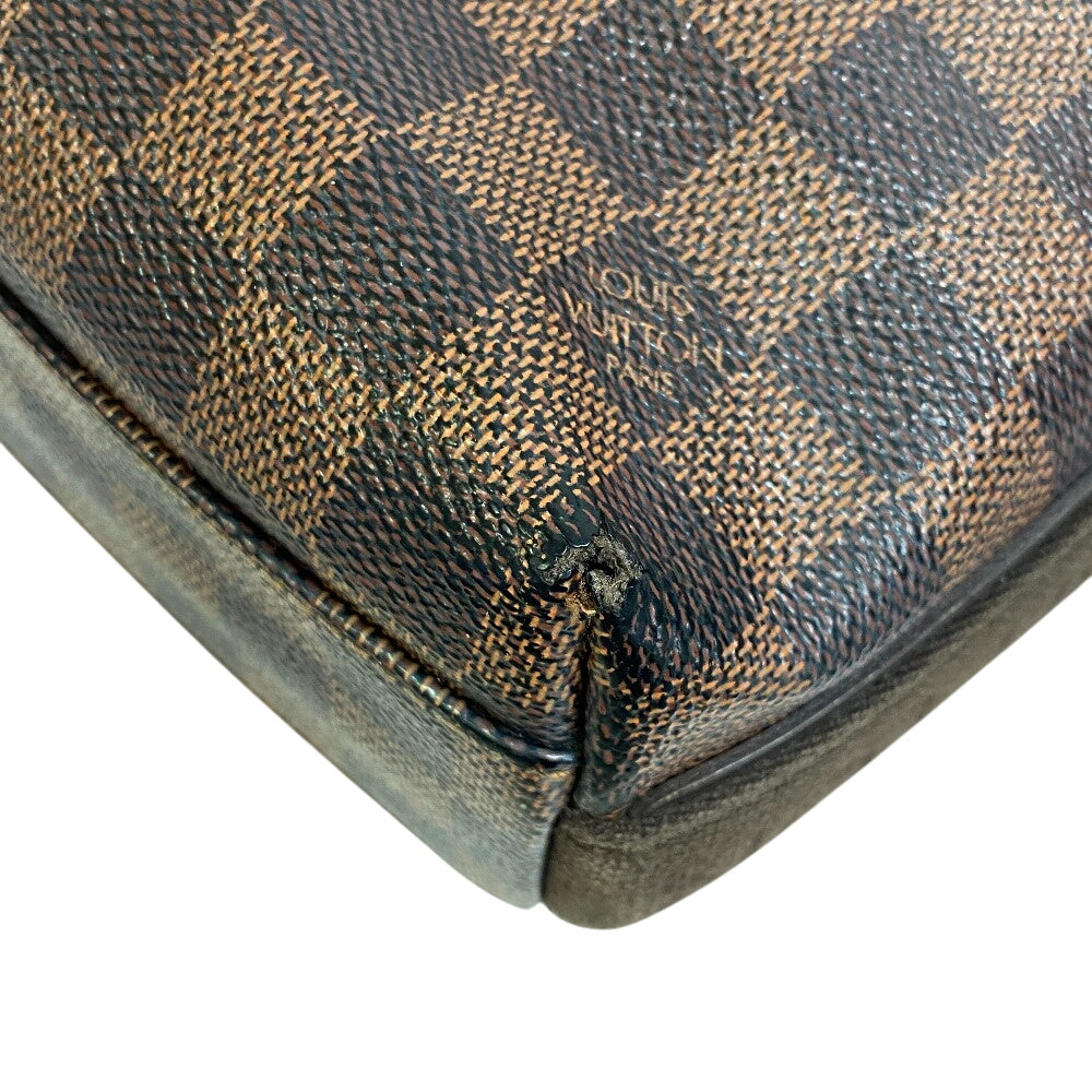 LOUIS VUITTON Shoulder Bag leather Brown Damier Trotteur bobourg