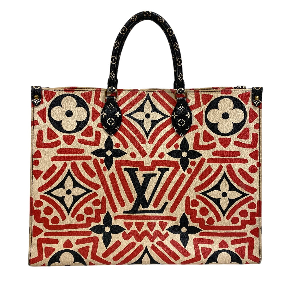 LOUIS VUITTON Tote Bag leather multicolor LV Clafoutis On the go GM
