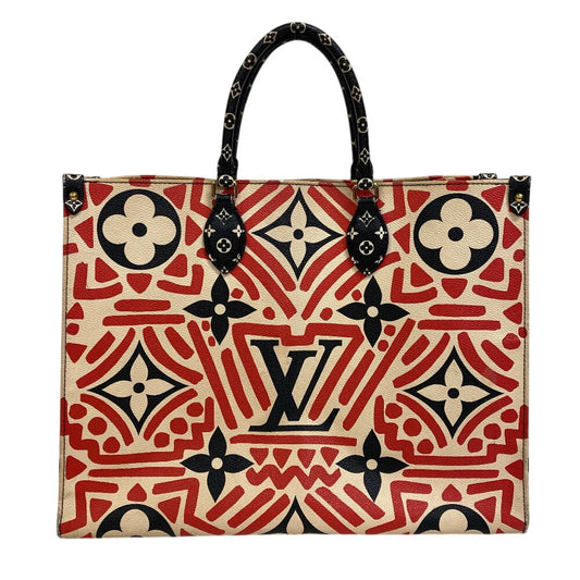LOUIS VUITTON Tote Bag leather multicolor LV Clafoutis On the go GM
