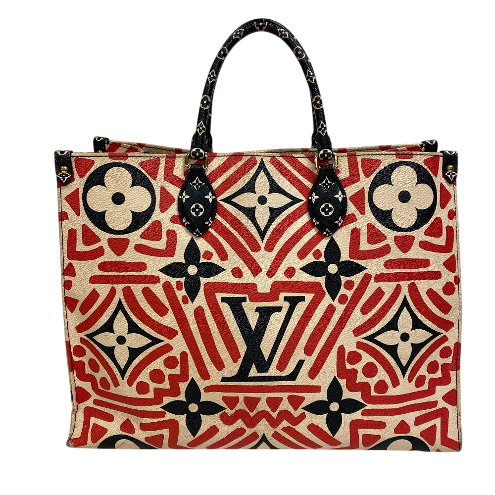 LOUIS VUITTON Tote Bag leather multicolor LV Clafoutis On the go GM
