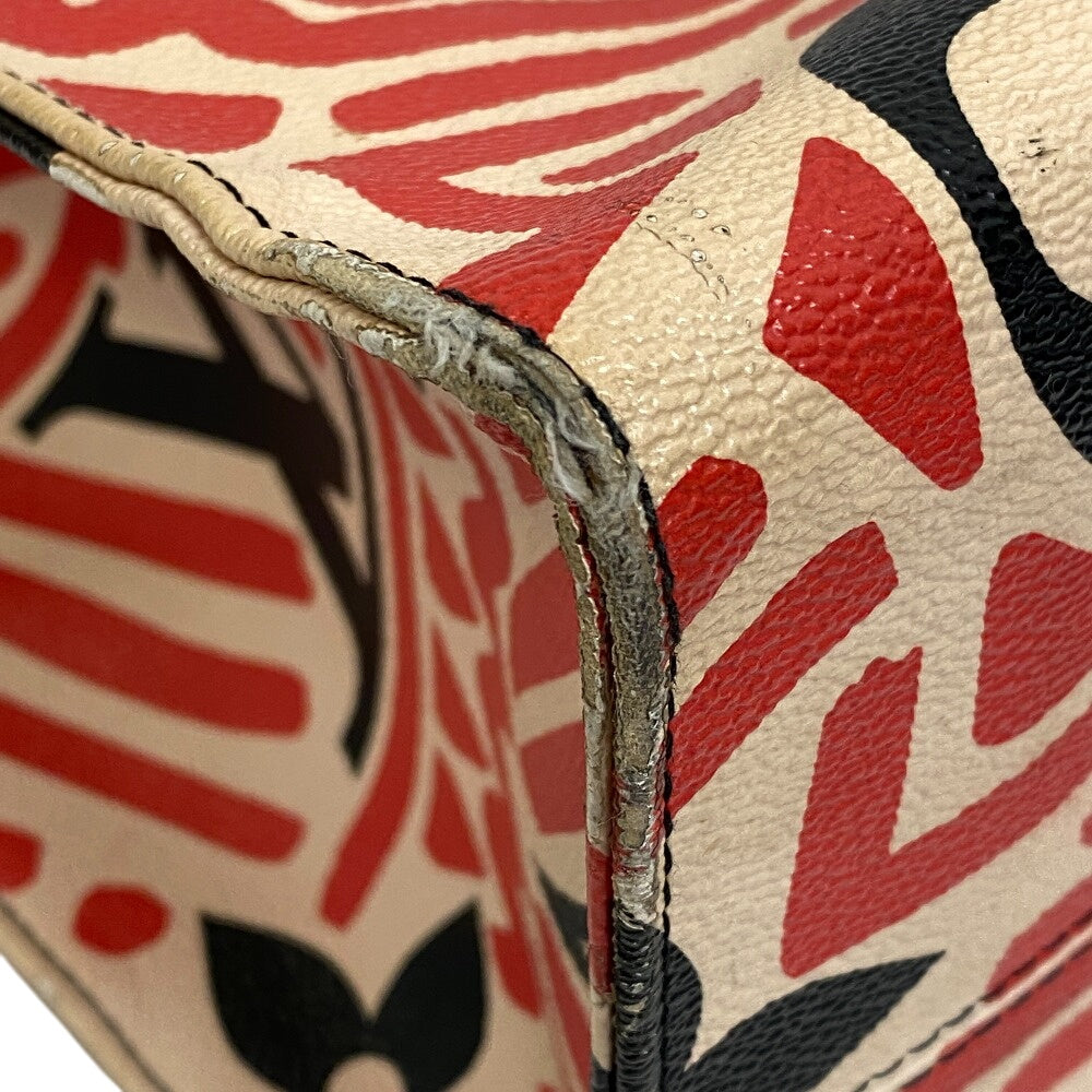 LOUIS VUITTON Tote Bag leather multicolor LV Clafoutis On the go GM
