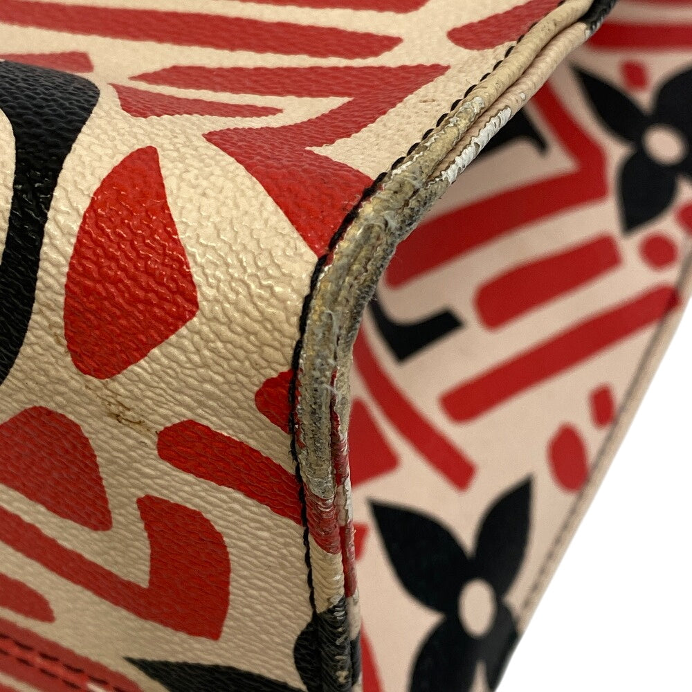 LOUIS VUITTON Tote Bag leather multicolor LV Clafoutis On the go GM