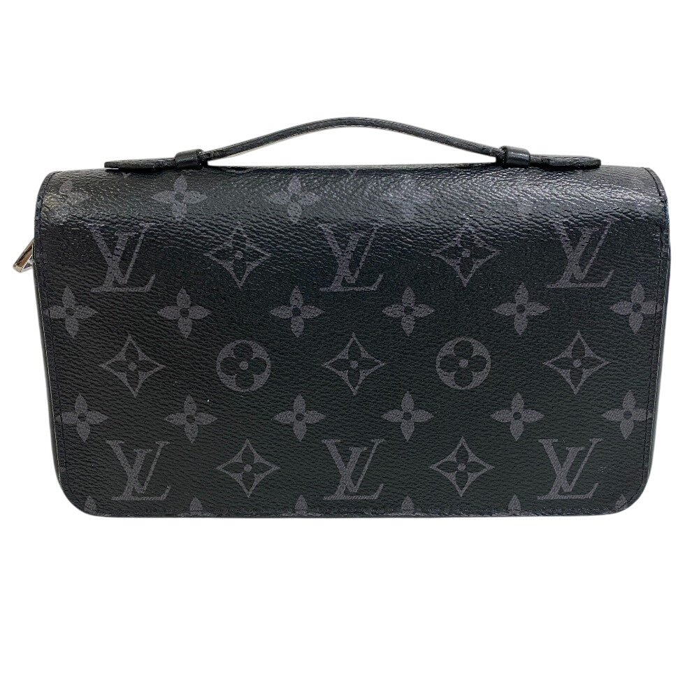 LOUIS VUITTON Clutch bag Monogram Eclipse, canvas black Monogram Eclipse Canvas Zippy XL
