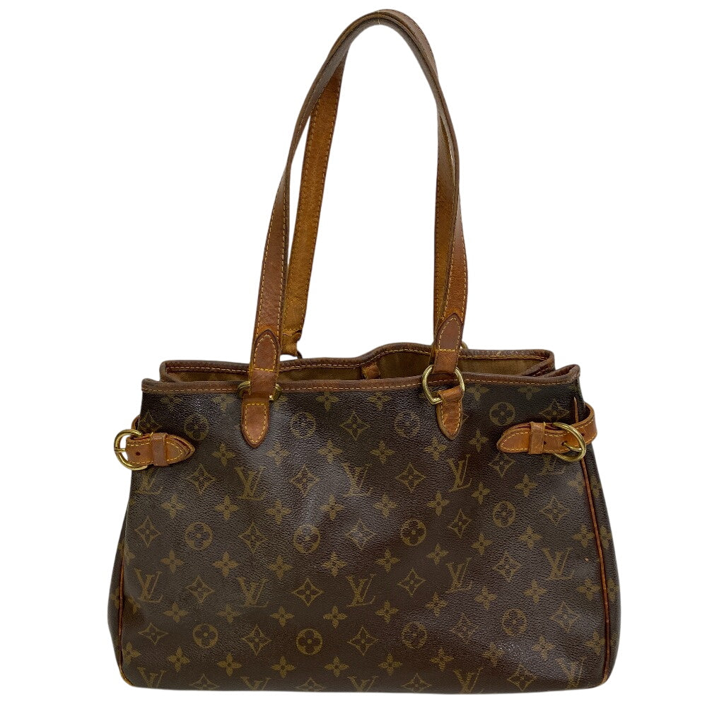 LOUIS VUITTON Tote Bag Monogram, Leather Brown Monogram Batignolles Horizontal