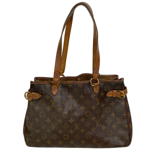 LOUIS VUITTON Tote Bag Monogram, Leather Brown Monogram Batignolles Horizontal