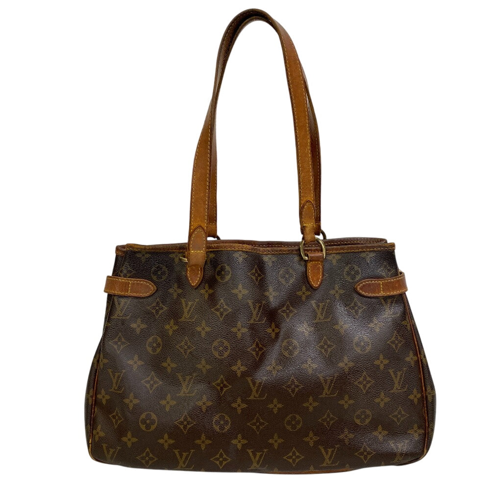 LOUIS VUITTON Tote Bag Monogram, Leather Brown Monogram Batignolles Horizontal