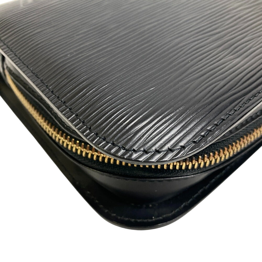 LOUIS VUITTON Clutch bag leather black Epi Noir Baikal