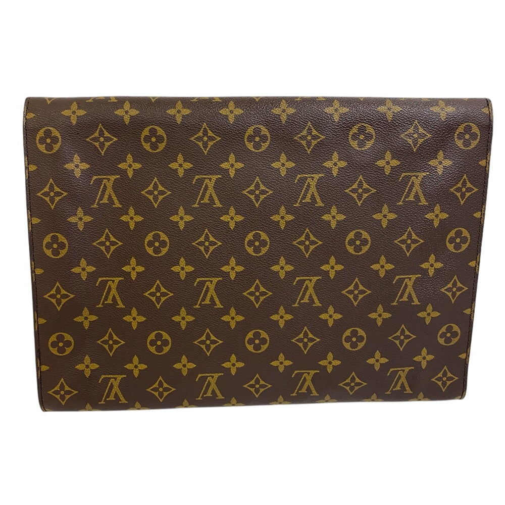LOUIS VUITTON Clutch bag leather Brown Monogram Porto envelope