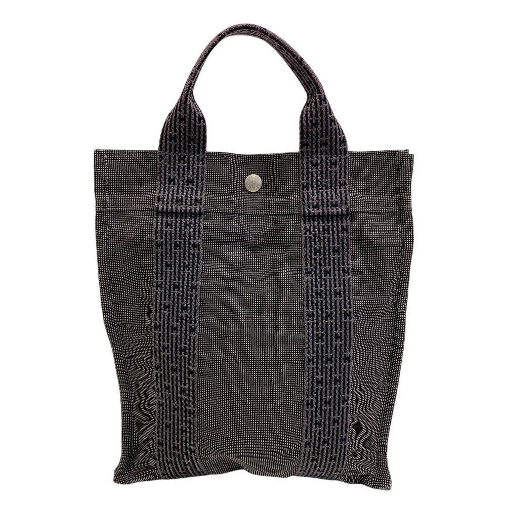 HERMES Backpack canvas black Her Line Sac A DosPM