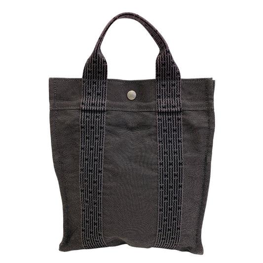 HERMES Backpack canvas black Her Line Sac A DosPM