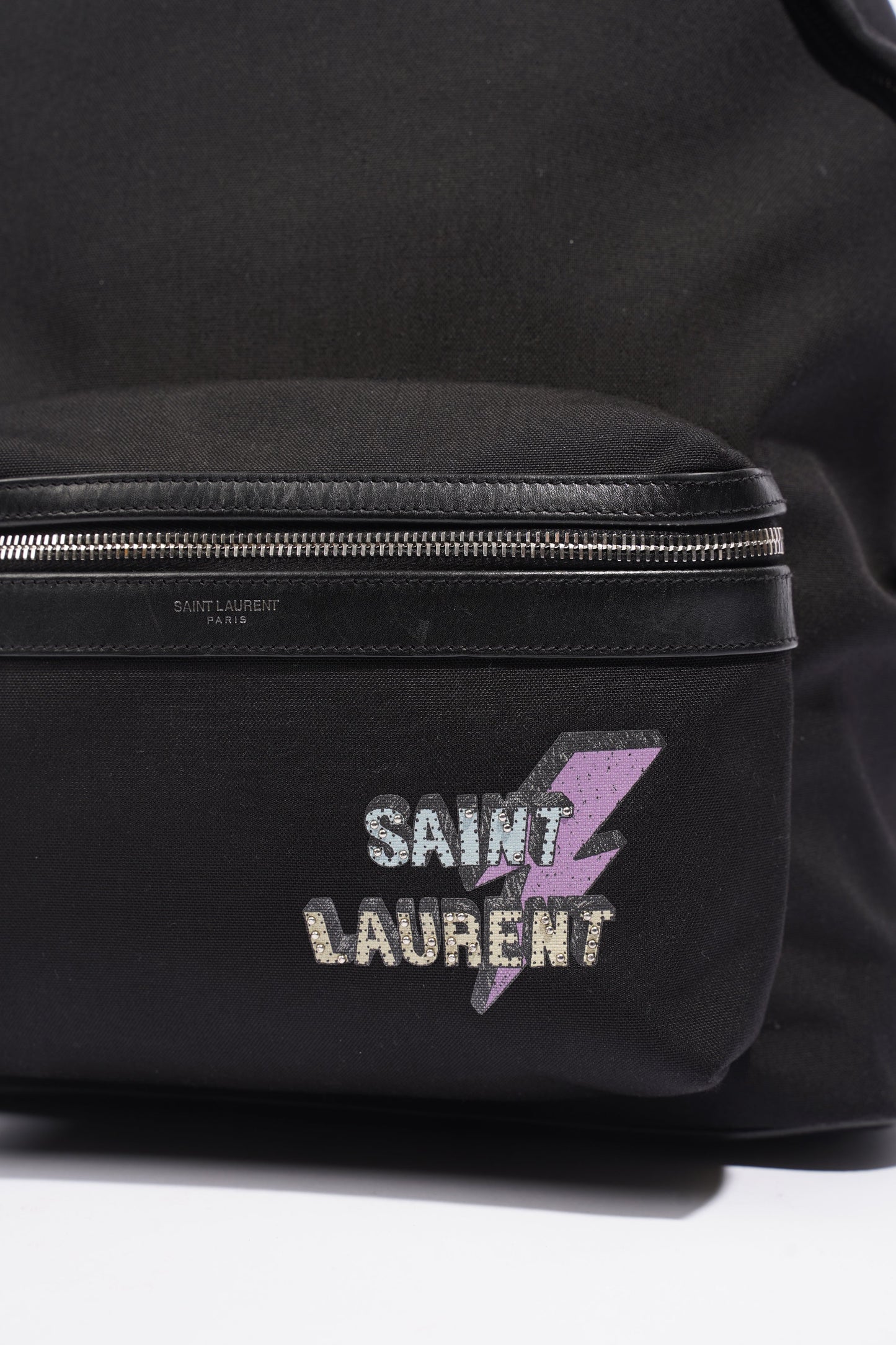 Saint Laurent Print City Black Canvas