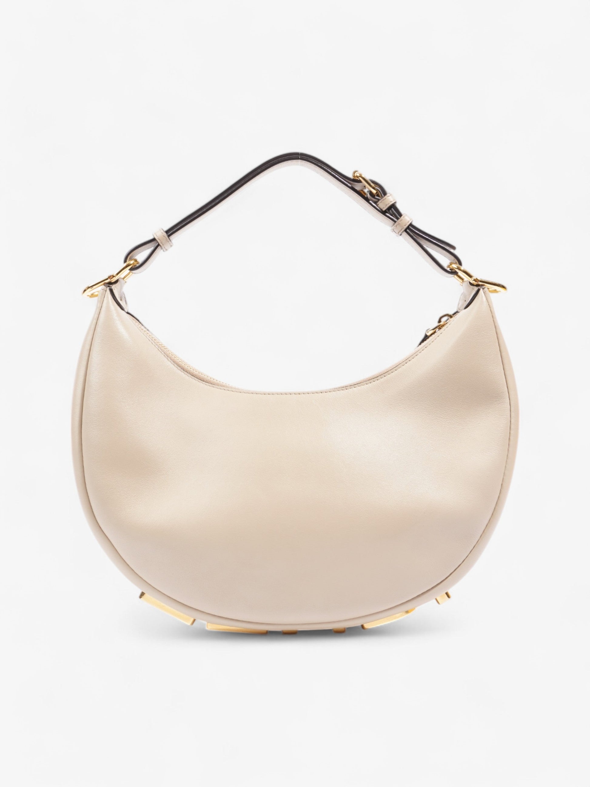 Fendi Fendigraphy Dove Grey Calfskin Leather Small
