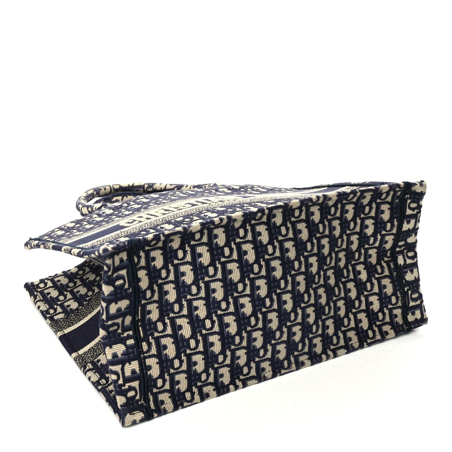 Christian Dior Oblique Medium Book Tote Blue Multicolor