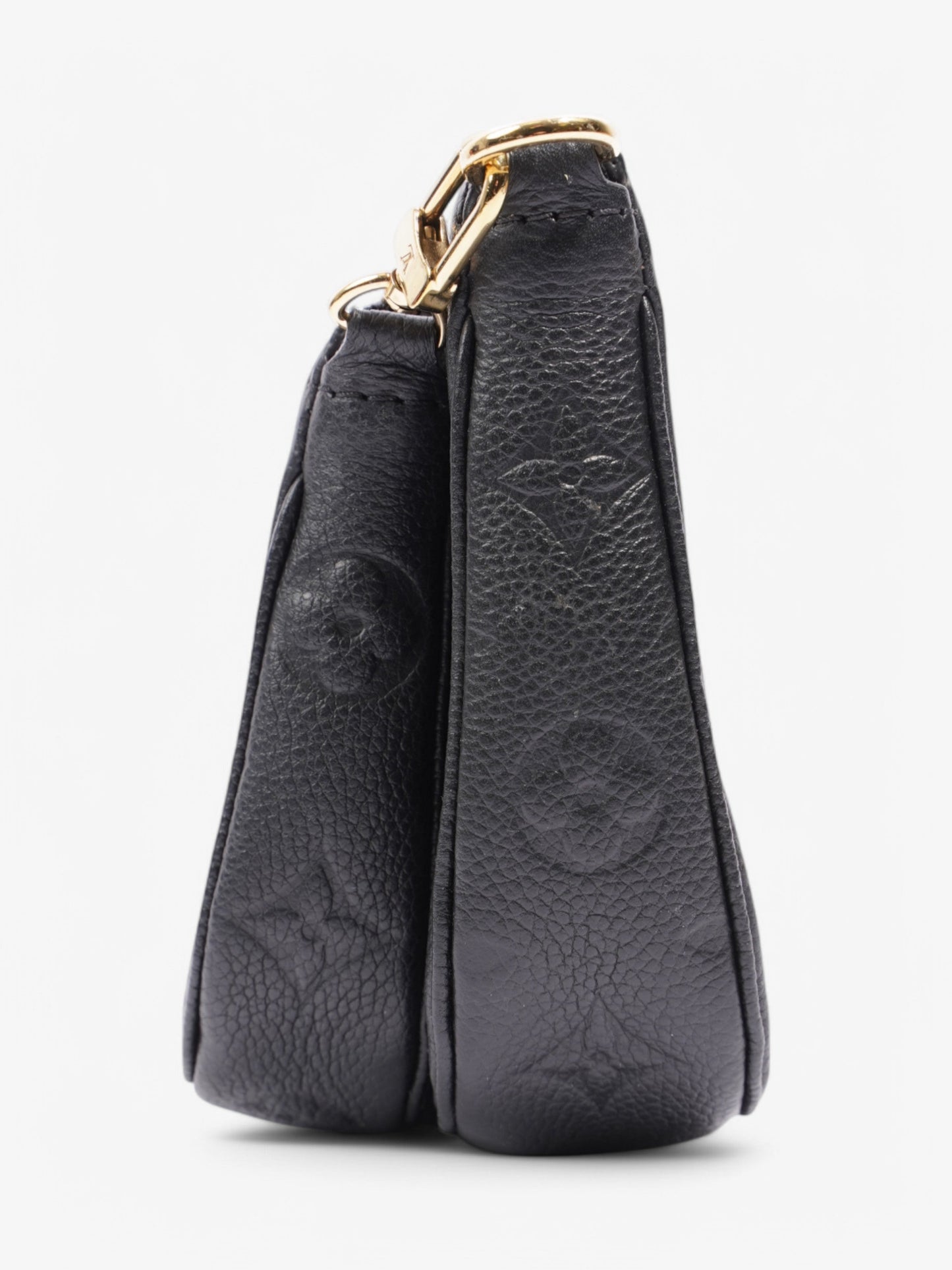  Louis Vuitton Multi Pochette Accessoires Black Embossed Leather