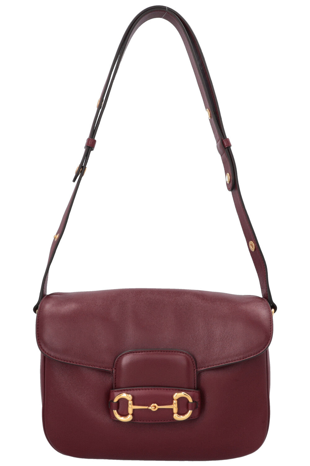 GUCCI Horsebit 1955 Aura Small Shoulder Bag Ancora Red