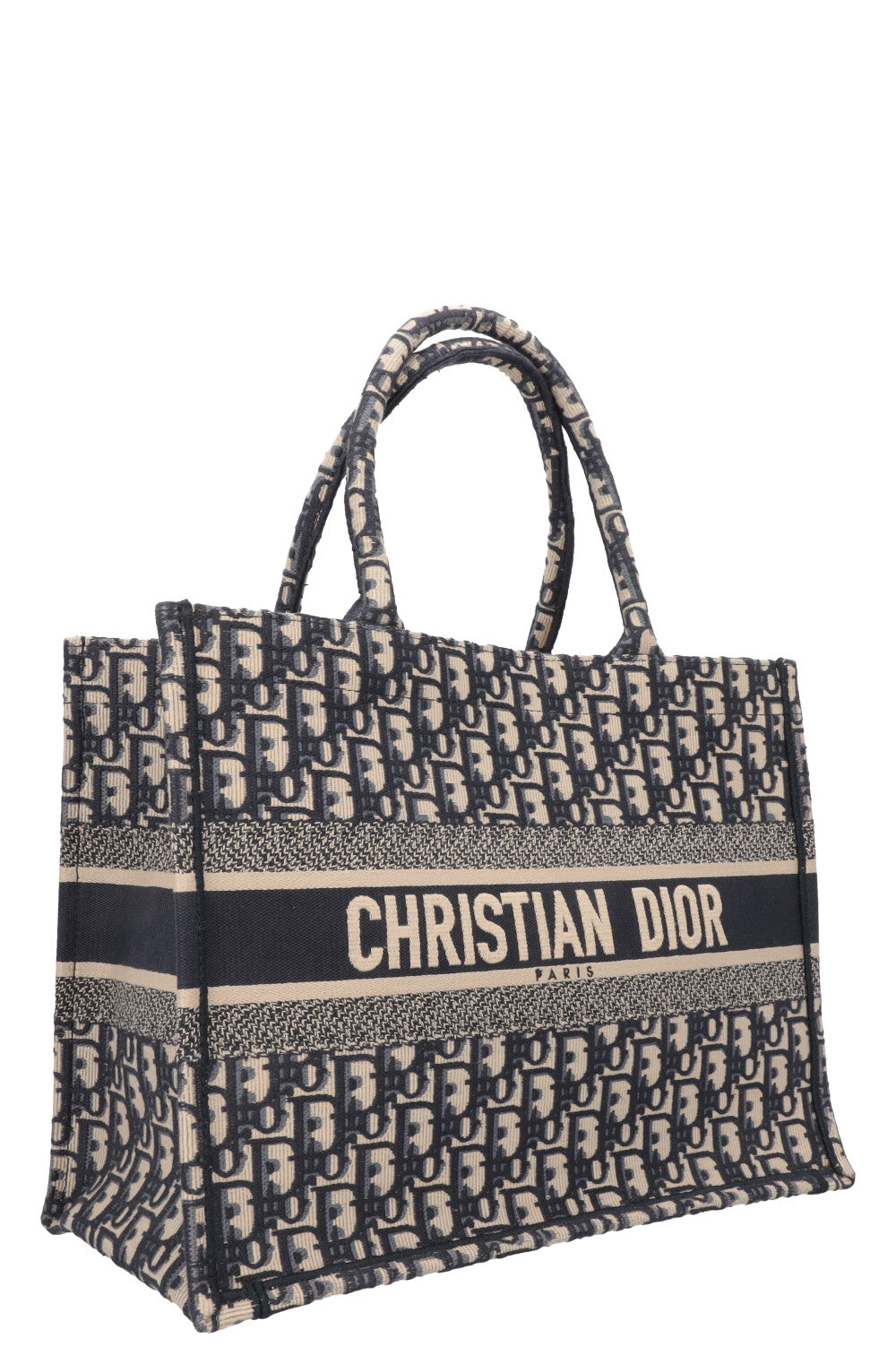 CHRISTIAN DIOR Book Tote Medium Oblique Blue