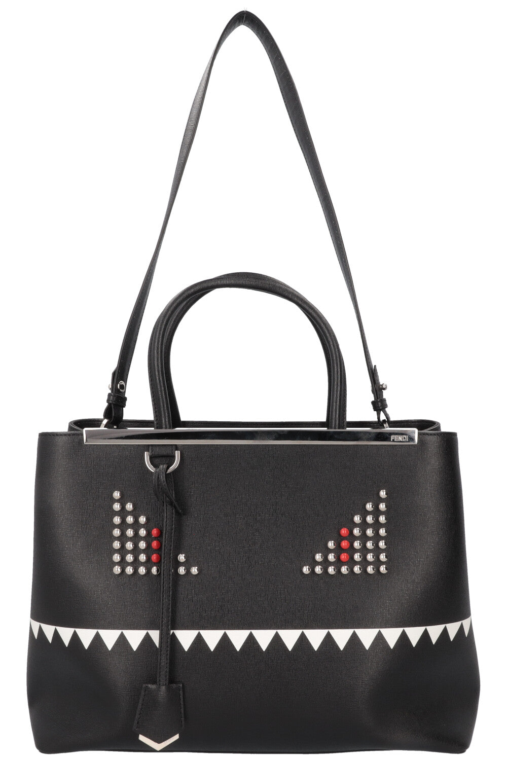 FENDI Medium Monster 2Jours Bag Black