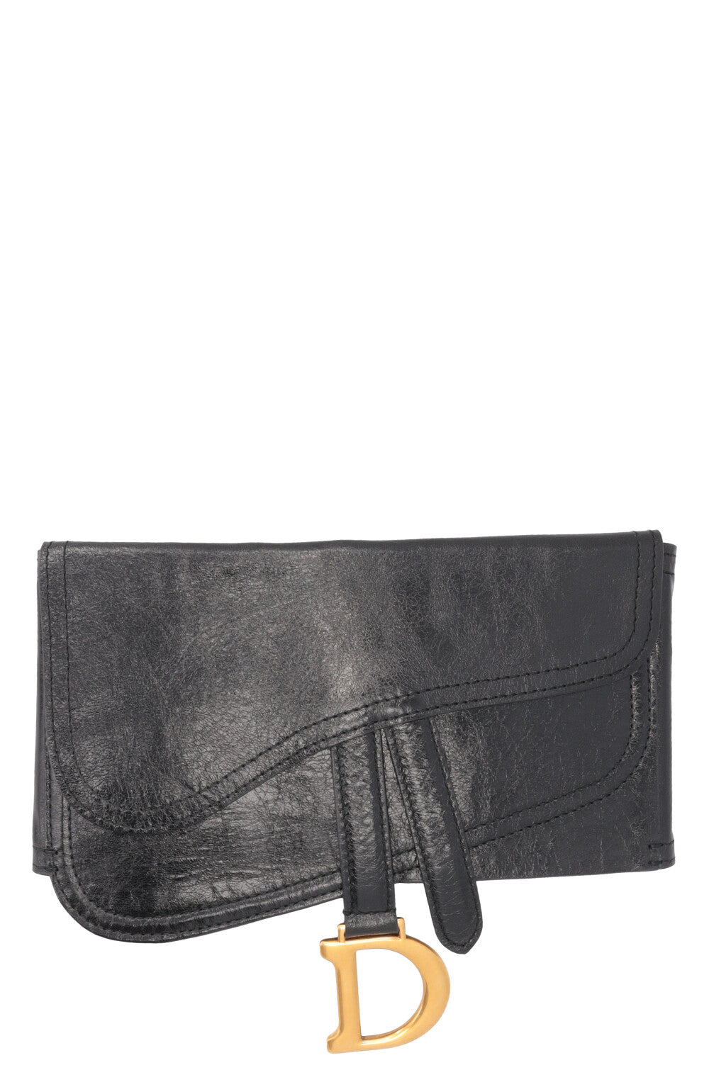 CHRISTIAN DIOR Saddle Waist Belt Bag Black