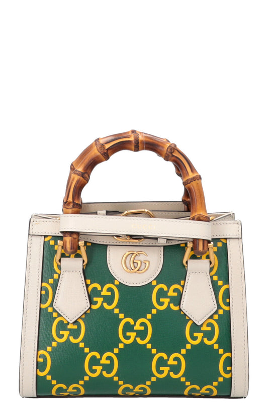 GUCCI Diana Bag Mini White Green