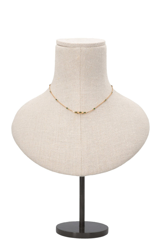 GUCCI Link to Love Necklace 18k Gold Smarad