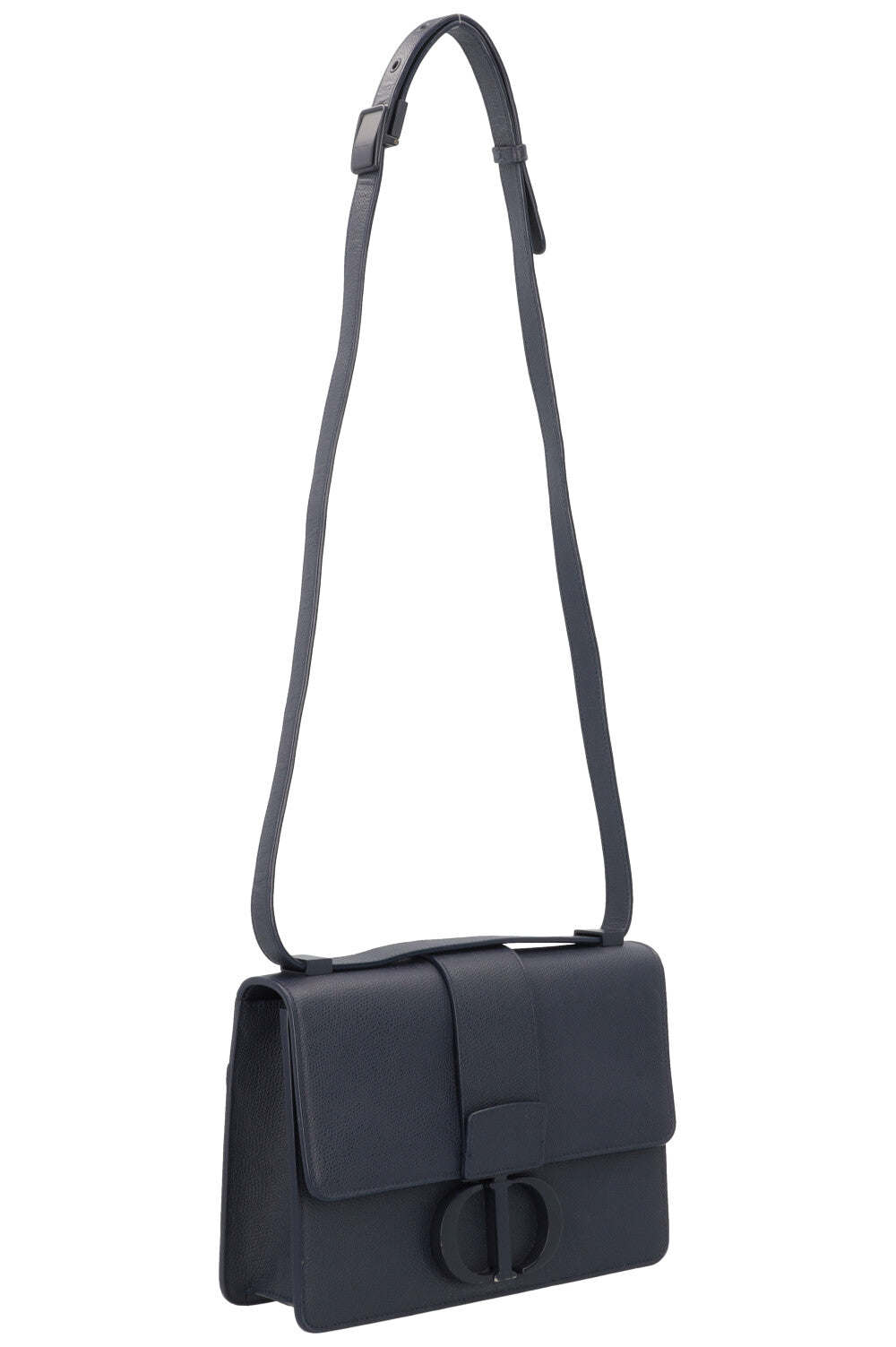CHRISTIAN DIOR 30 Montaigne Flap Bag Navy