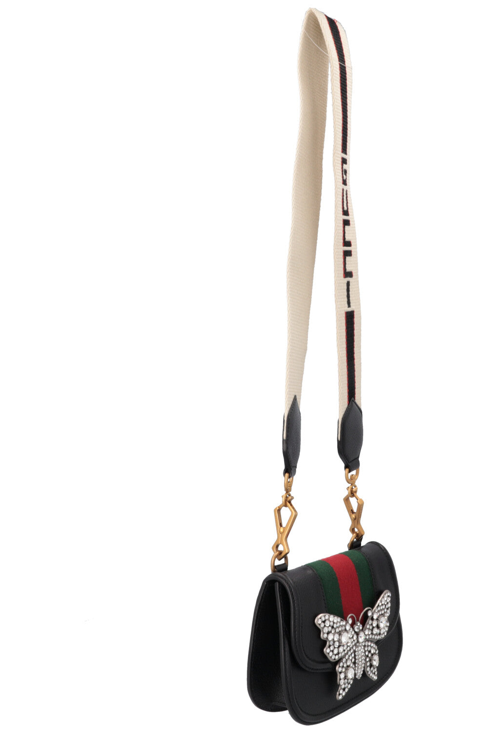 GUCCI Totem Butterfly Bag Small Black