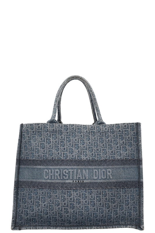 CHRISTIAN DIOR Book Tote Large Denim
