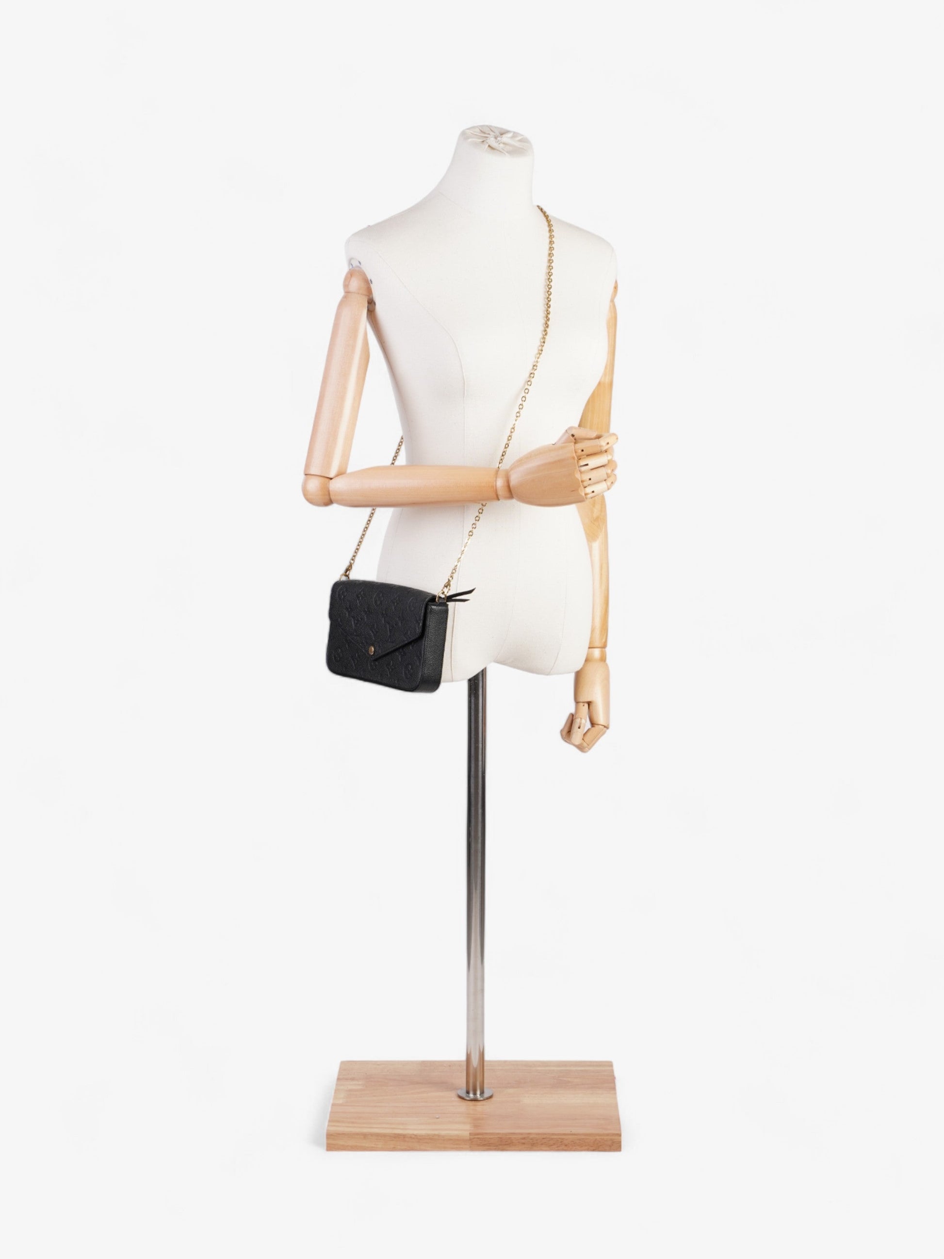 Louis Vuitton Pochette Felicie Black Empreinte Leather