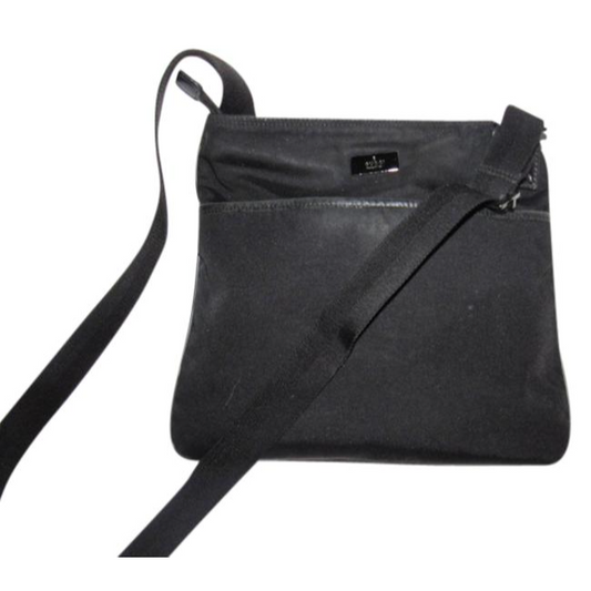 Gucci Nylon Leather Canvas Shoulder Bag