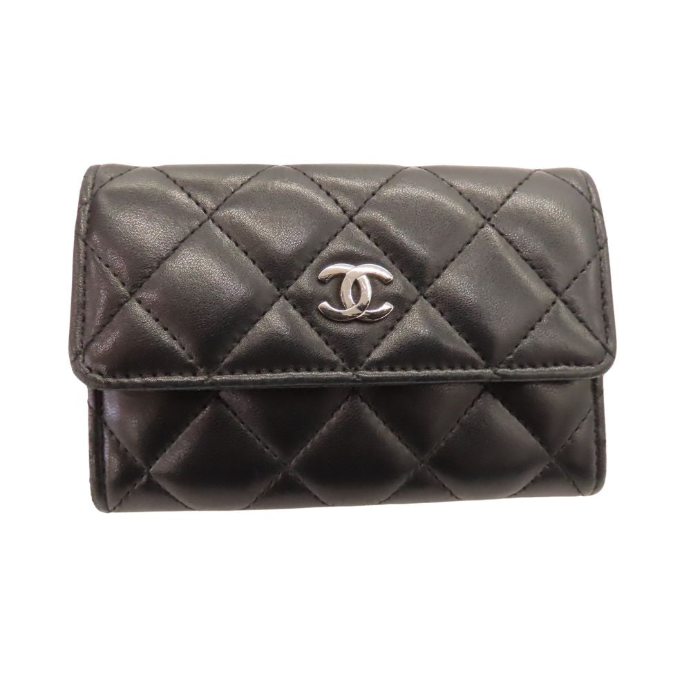 Chanel Matelassé Lambskin Card Case Handbag