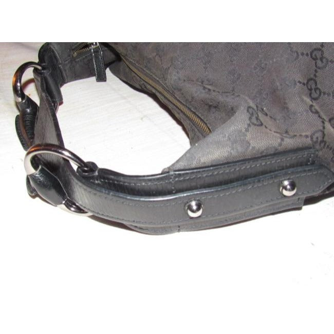 Gucci Leather Canvas Shoulder Bag
