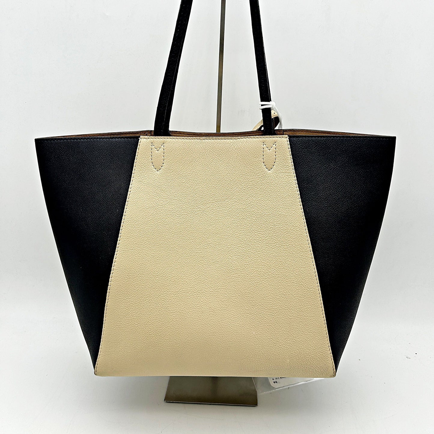 LOUIS VUITTON Calfskin Lockme Go Tote Black Vanilla LA30275