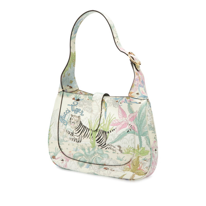 Gucci Jackie 1961 Tiger Motif Leather 2way Bag