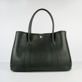 Luxury Hermes garden party handbag black