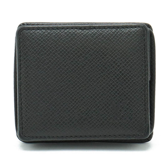Louis vuitton Tyga Portmoney Bovatt Coincase Black Black M30382