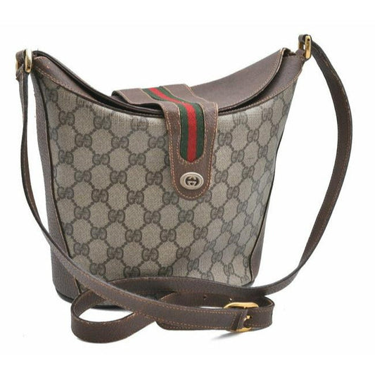 Gucci Leather Canvas Tote