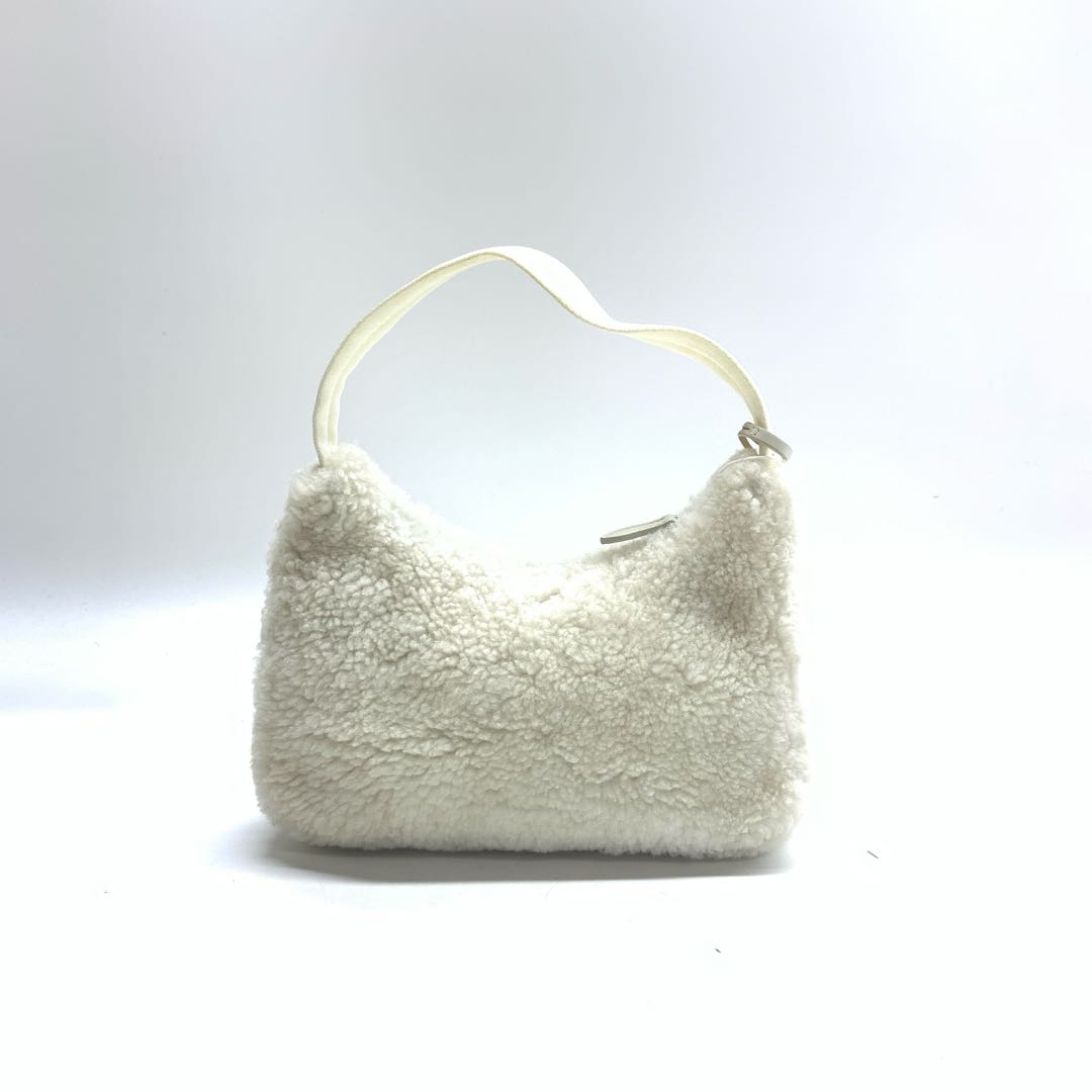 Prada Re-Edition Shearling Shoulder Bag