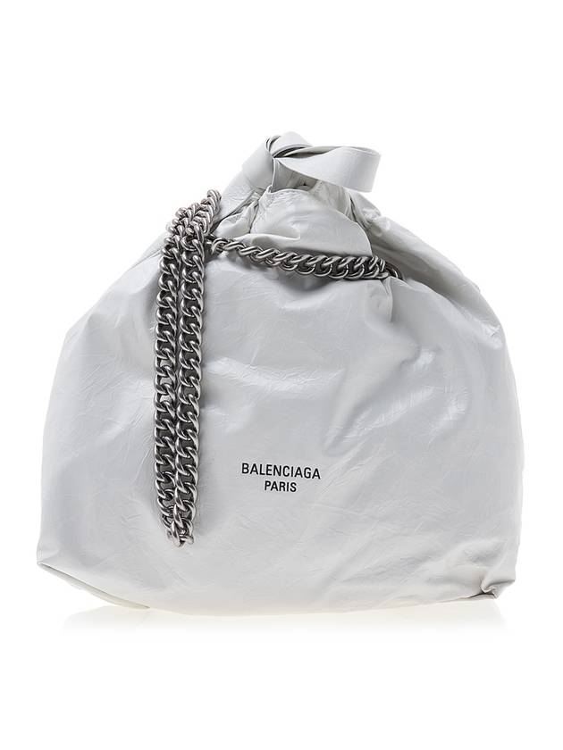 Luxury Balenciaga Trending 2026 WoMen's Crush Small Tote Bag Optic White