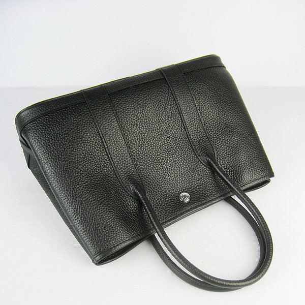 Luxury Hermes garden party handbag black