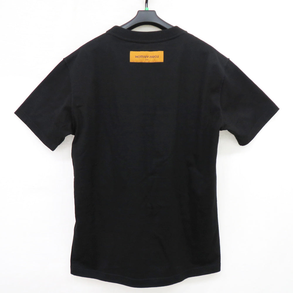 Louis Vuitton LV Cartoon Black Size M 2021SS Cotton LV Tops Apparel Clothes Mens