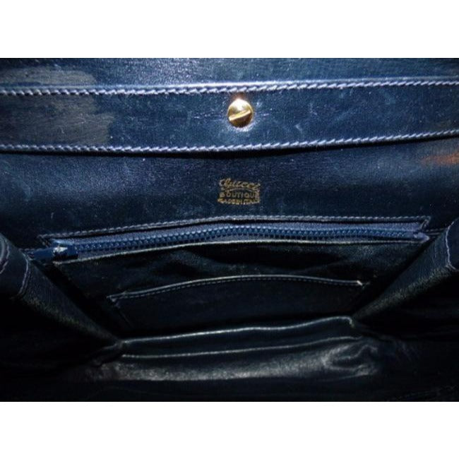 Gucci Envelope Saddle Leather Shoulder Bag
