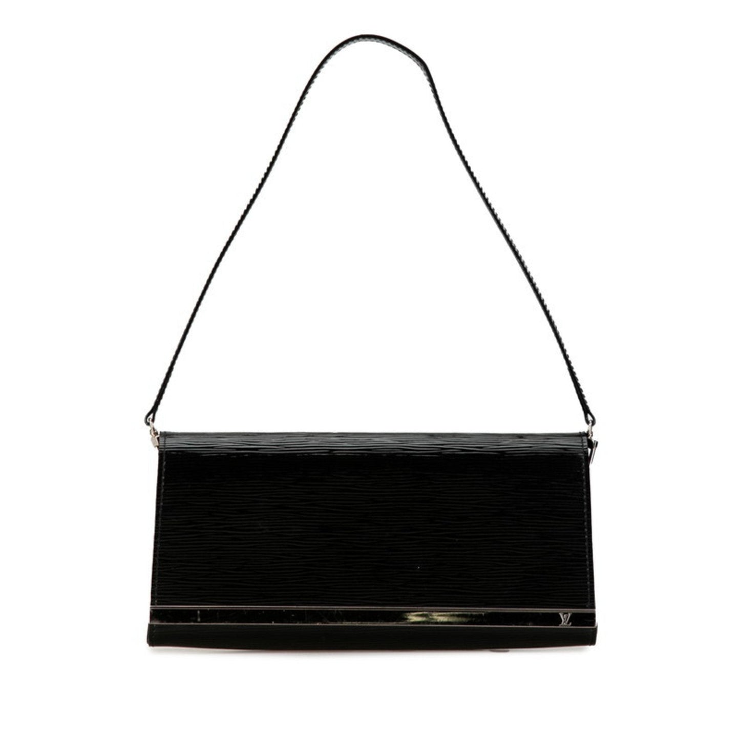 Louis Vuitton Noir Patent Leather Pochette Shoulder Bag