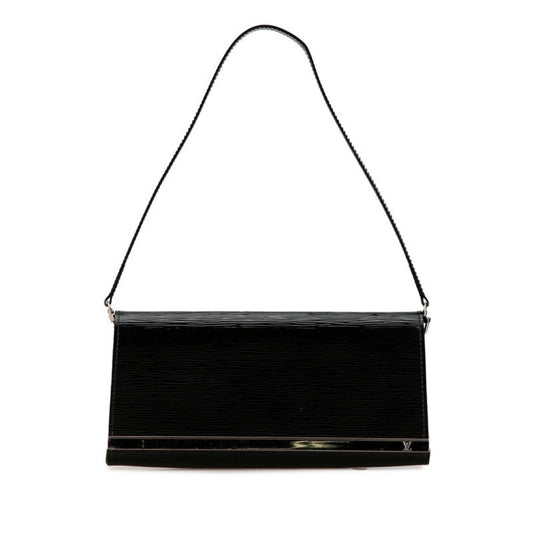 Louis Vuitton Noir Patent Leather Pochette Shoulder Bag