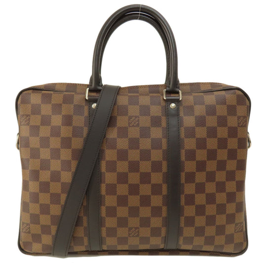 Louis Vuitton Damier Canvas Ebene Damier Canvas Handbag