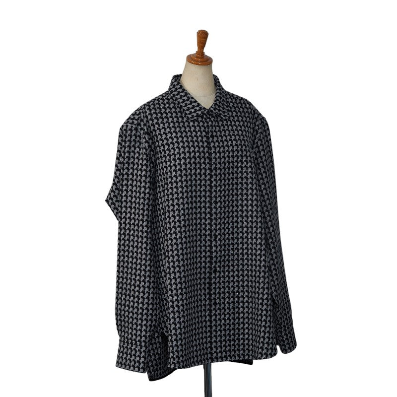 Louis vuitton RM192 RDQ HHS66W Long-Handy Wool/Polyester Black Grey T-Shirt