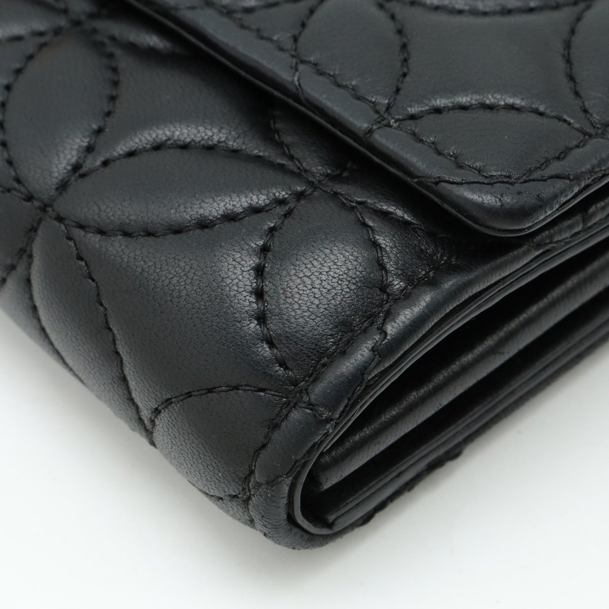 Louis vuitton Portfolio Capsicum Flower Two Folded Wallet Ramsin Leather Noir Black M68590