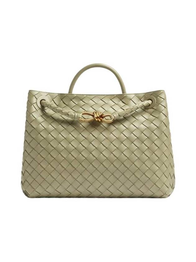 Luxury Bottega Veneta Andiamo Medium Tote Bag Travertine