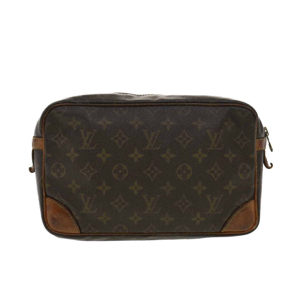 LOUIS VUITTON Monogram Compiegne 28 Clutch Bag M51845 LV Auth ac1271