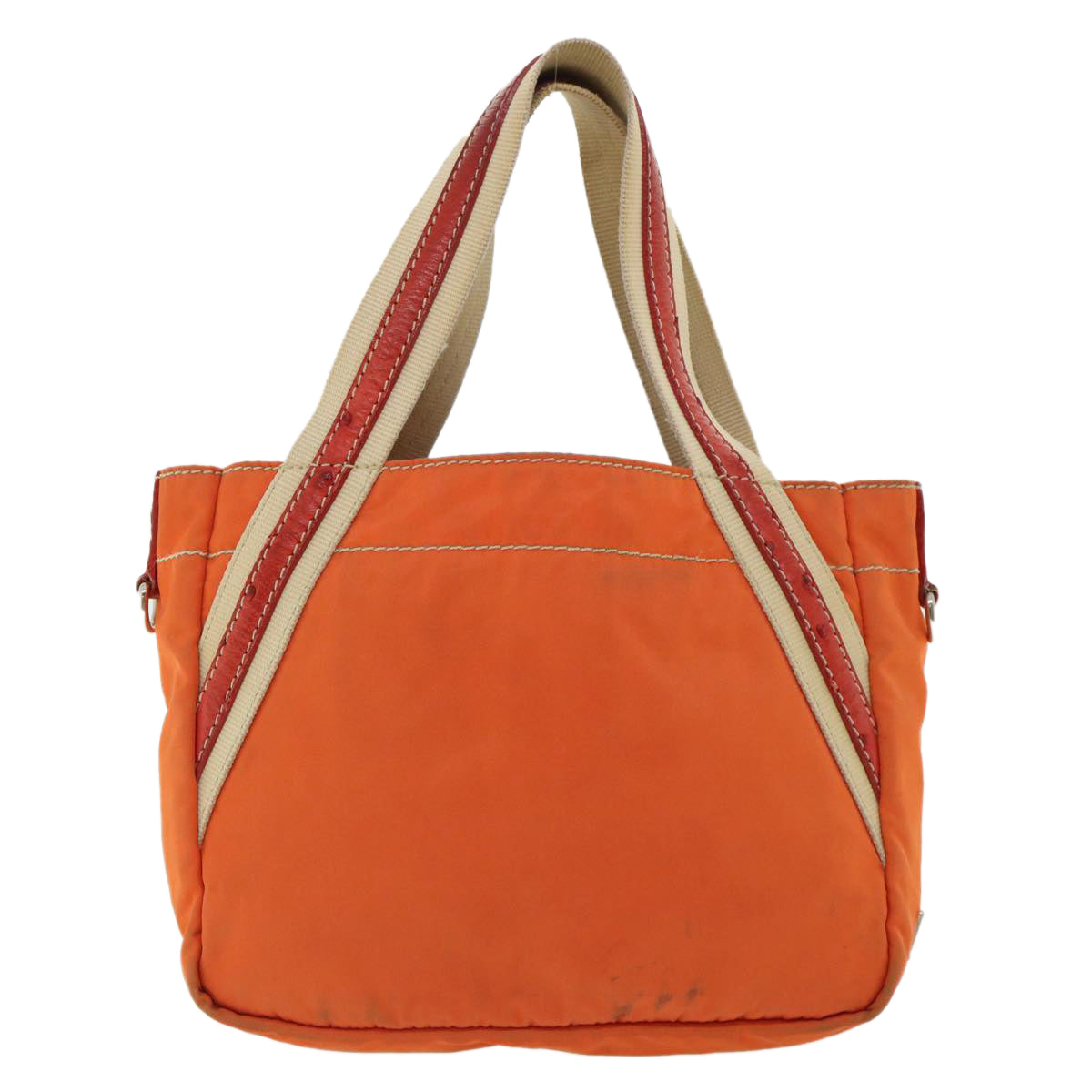 Prada Hand Bag Nylon Orange