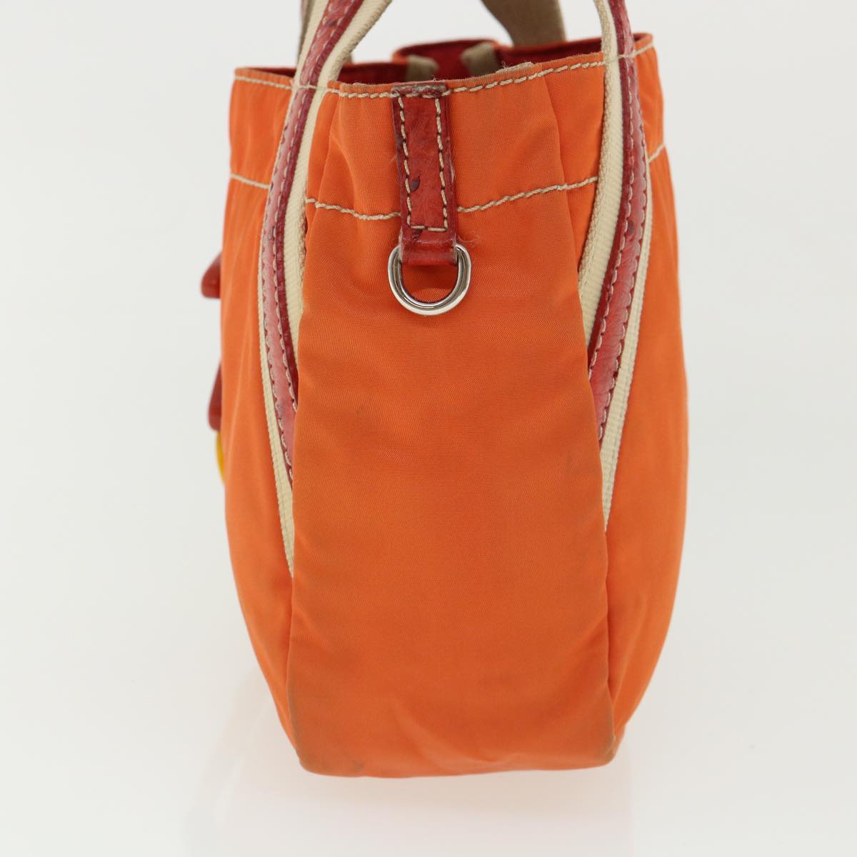 Prada Hand Bag Nylon Orange